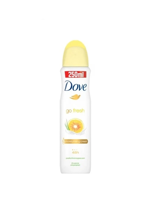 DOVE ANTIPERSPIRANT DEO 250ML GO FRESH GRAPEFRUIT&LEMONGRASS 